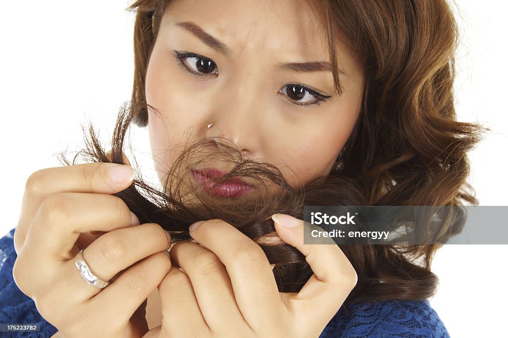 Mulher com cabelo Desarrumado - Royalty-free Cabelo Assanhado Foto de stock