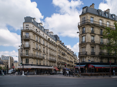 Rue De Dante and Rue Saint-Jacques. PARIS - 29 APRIL,2019