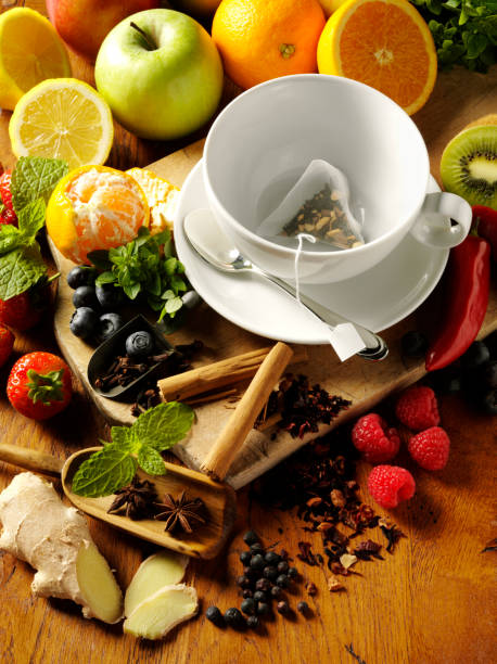 istock Tea Bag in a Cup with Fresh Fruit 175224374