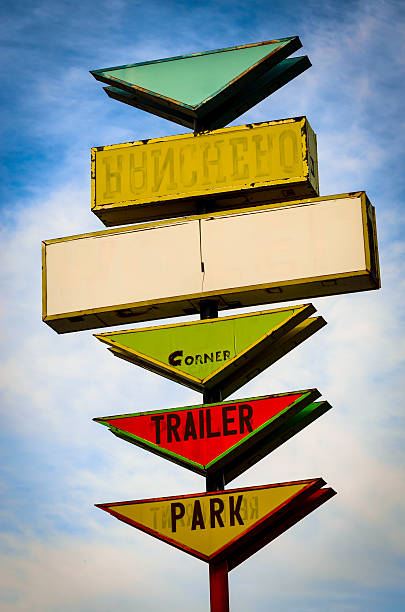 istock Route 66 Americana Classic Modern Trailer Park Sign 175224649