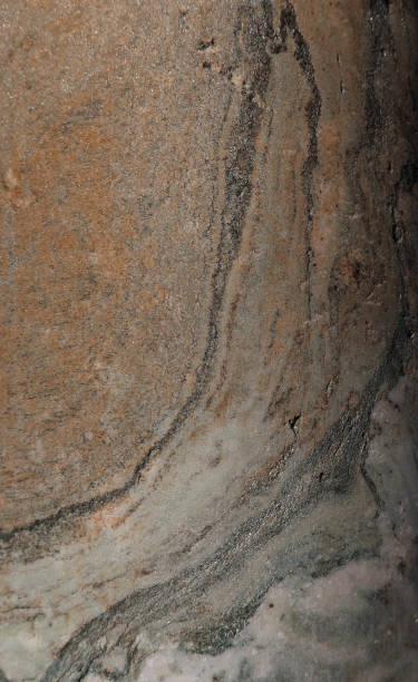 istock Natural marble rock. Cut and polished but weathered. Natural marbling abstract pattern 1752246986