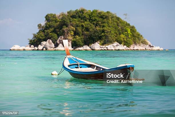 Thailand Boatisland Seashore Scene Stock Photo - Download Image Now - Beach, Horizontal, Island