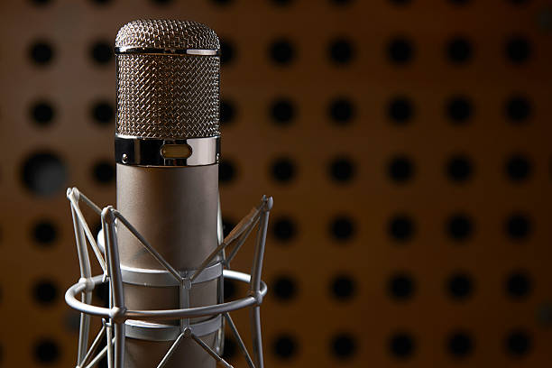 istock Close Up Of Microphone In Recording Studio 175225002
