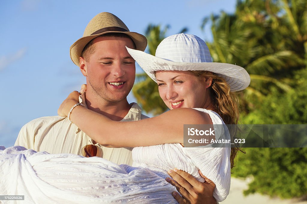 Casal na praia - Royalty-free 20-24 Anos Foto de stock