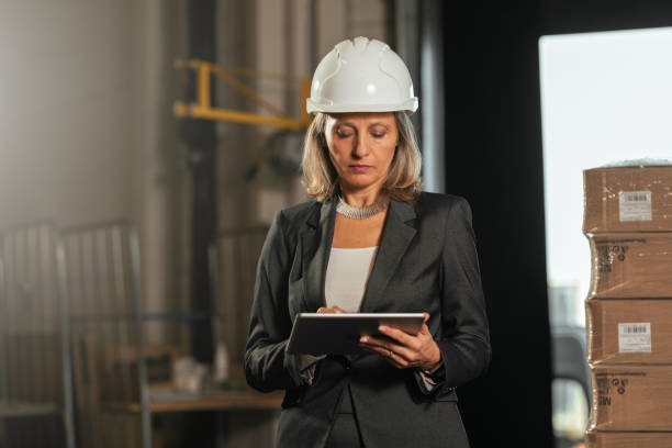 istock A businesswoman in a warehouse 1752252007
