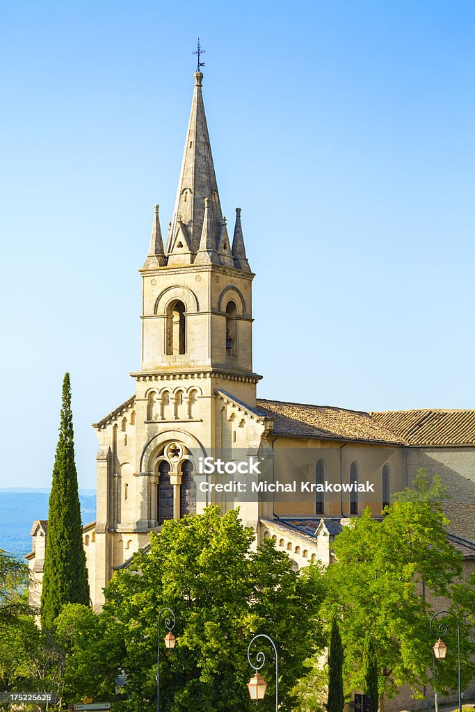 Церковь в Bonnieux, Франция - Стоковые фото Архитектура роялти-фри