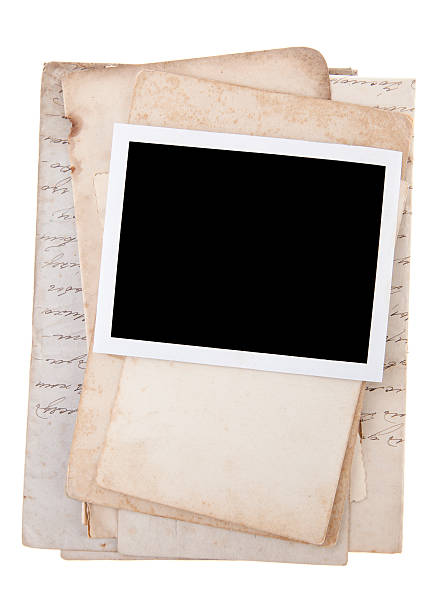 istock Photo border with old letter 175225822