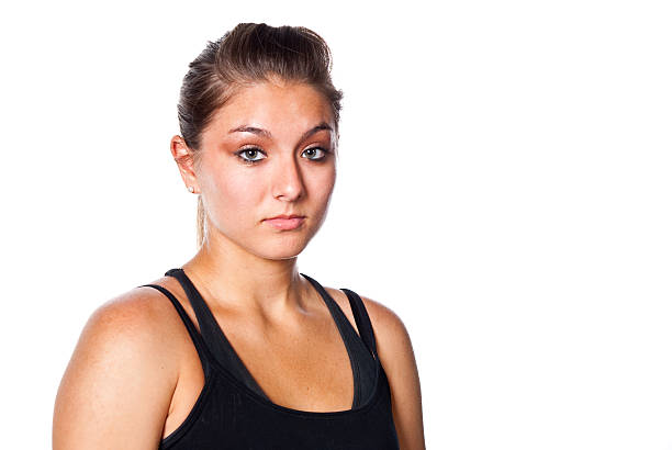 istock Teenage Girl Posing on White 175227236