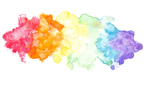 istock Abstract rainbow colors watercolor background 175227445
