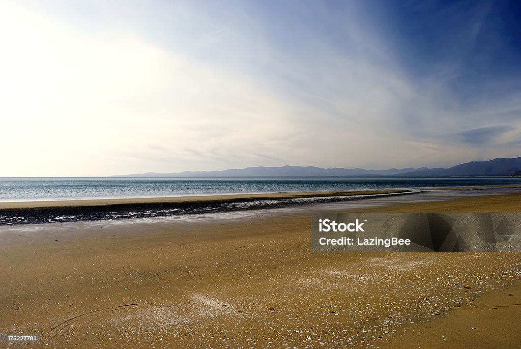 Pakawau Beach, Collingwood, Golden Bay, Neuseeland - Lizenzfrei Bedeckter Himmel Stock-Foto