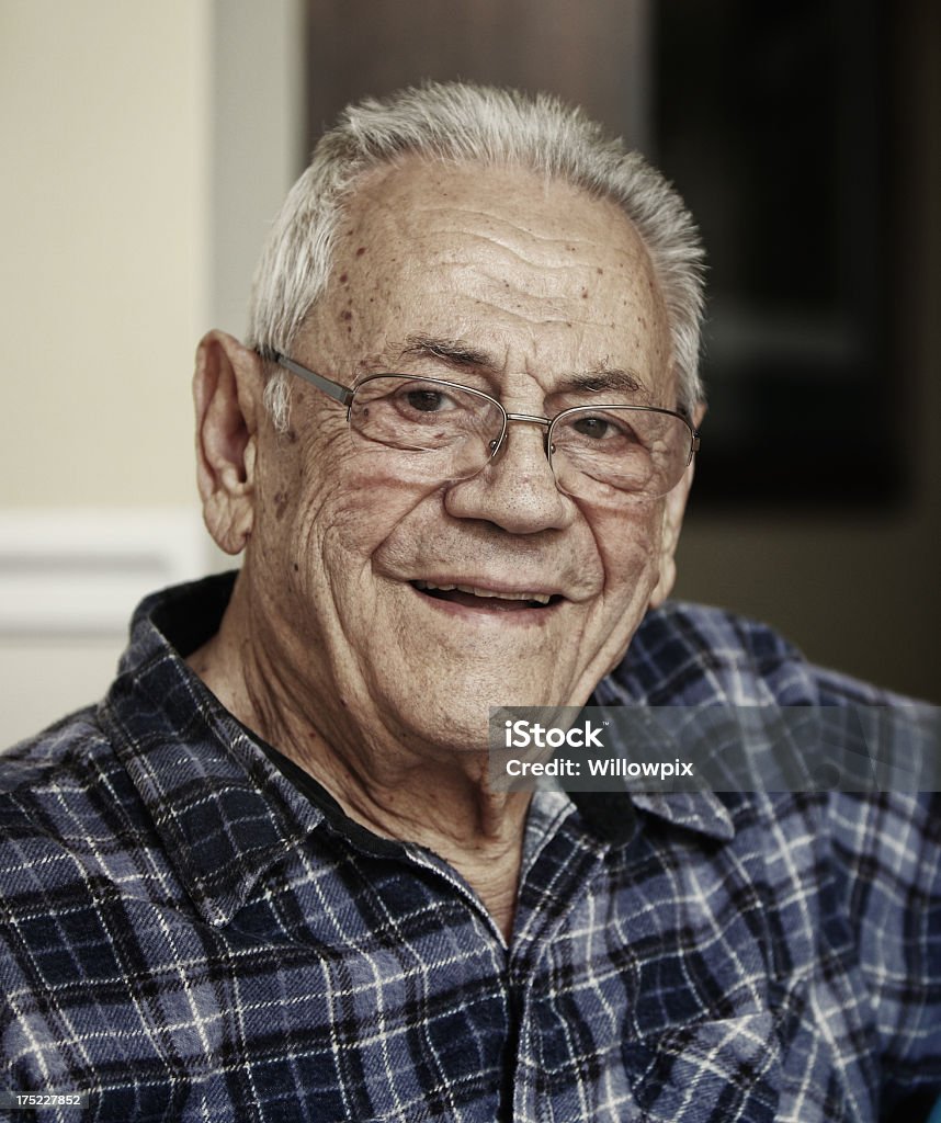 Sorridente Homem Idoso - Royalty-free Avô Foto de stock