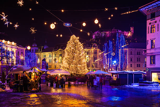 istock Christmas decoration lighting in Ljubljana 175228329