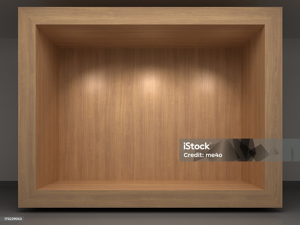 3 d aus vitrine - Lizenzfrei Holz Stock-Foto