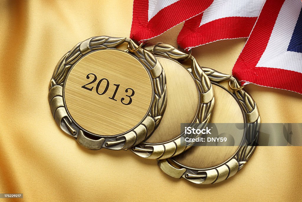 Medalhas de ouro - Royalty-free 2013 Foto de stock