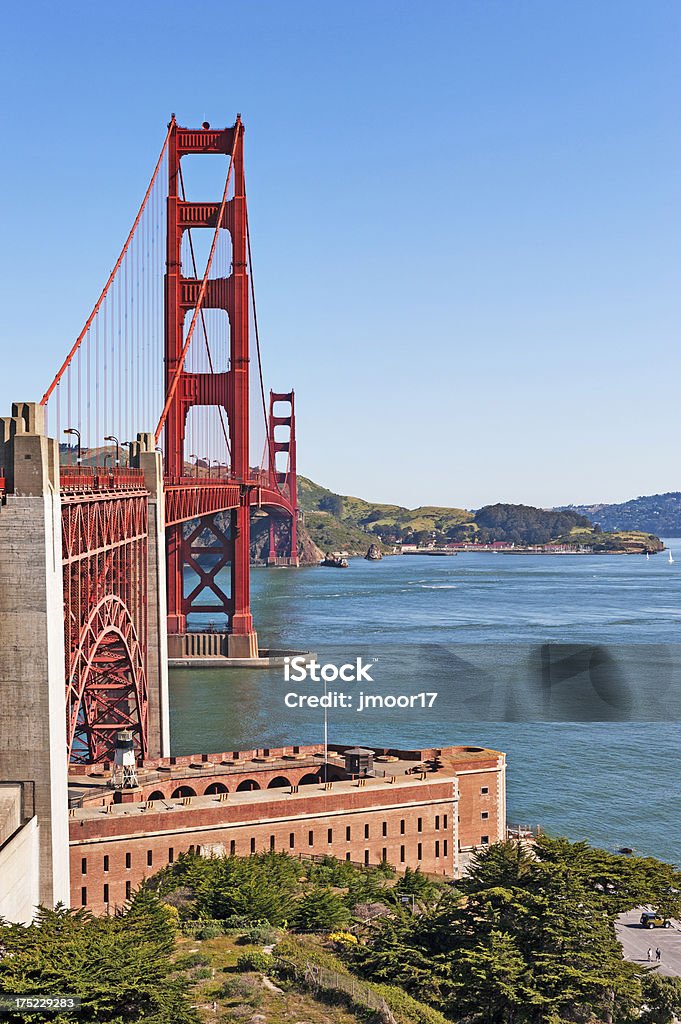 Brücke und Fort von oben - Lizenzfrei Ansicht aus erhöhter Perspektive Stock-Foto