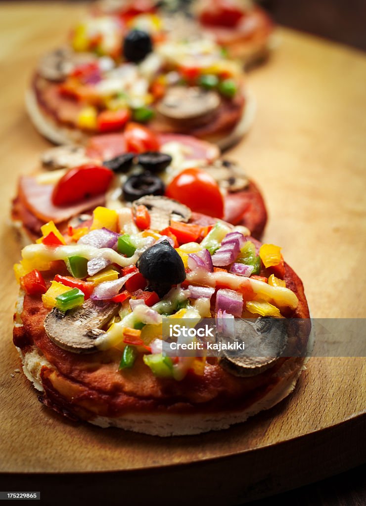 Mini Pizza Vegetarian Mini Pizza Vegetarian Pizza Stock Photo