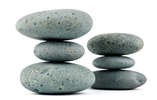 Zen stones cairn with copy space. Harmony, balance concept