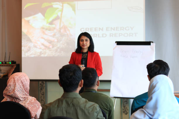 istock Presentation Given By Businesswoman At Conference 1752302278