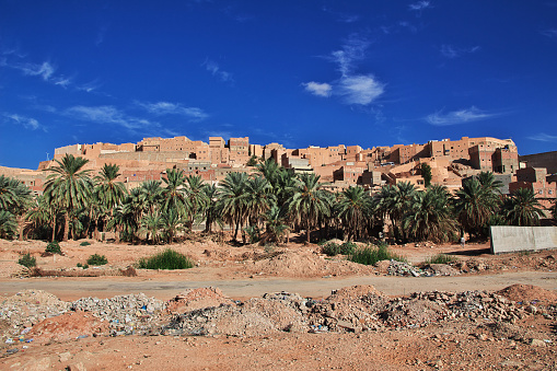 The view of Ghardaia city in Sahara desert, Algeria