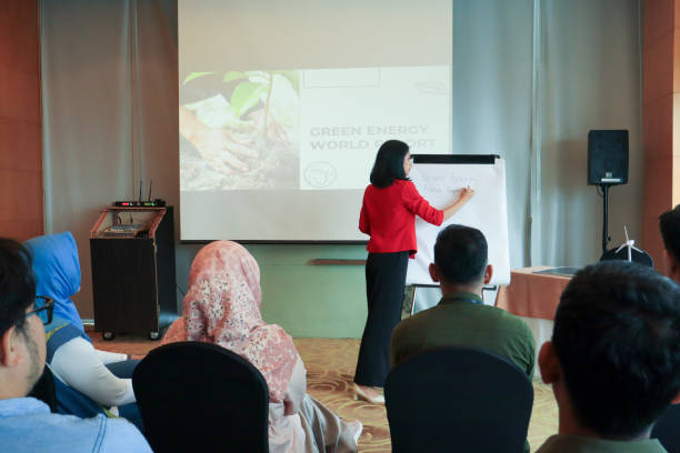 istock Presentation Given By Businesswoman At Conference 1752304087