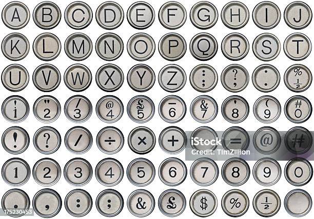 アンティークのタイプライターアルファベット数字シンボル - タイプバーのストックフォトや画像を多数ご用意 - タイプバー, タイプライターのキー, レトロ調