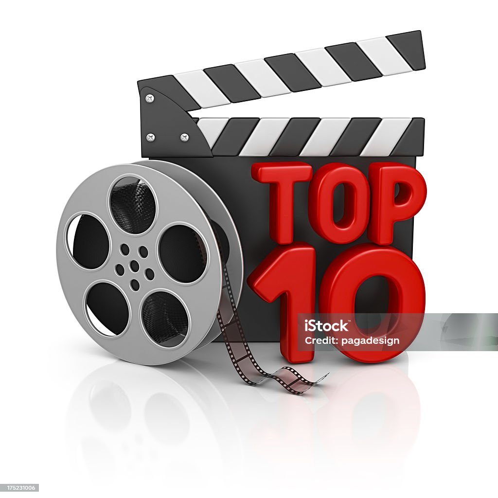 top 10 Vídeos - Foto de stock de Lista dos dez melhores royalty-free