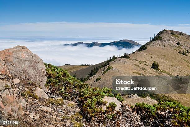 Fog Over The Strait Of Juan De Fuca Stock Photo - Download Image Now - Atmospheric Mood, Beauty In Nature, Clallam County