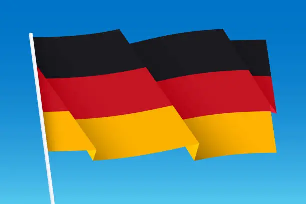 Vector illustration of Flag of Germany