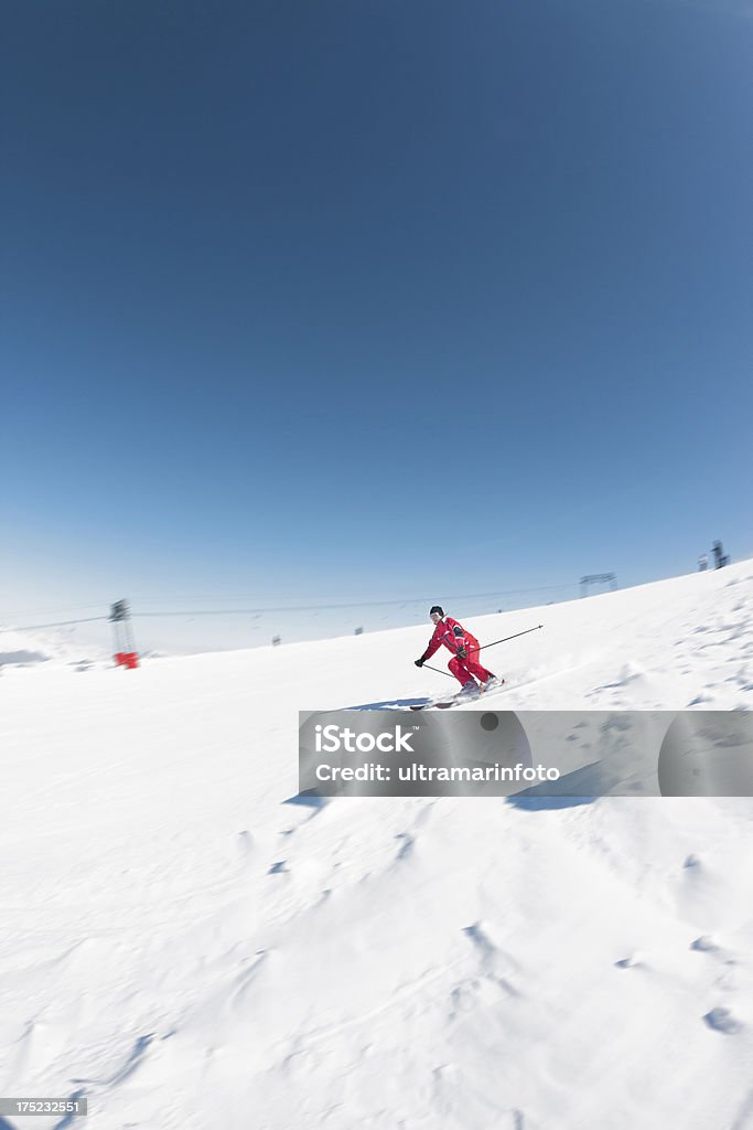 스키복 문열기-스키타기 - 로열티 프리 빨강 스톡 사진