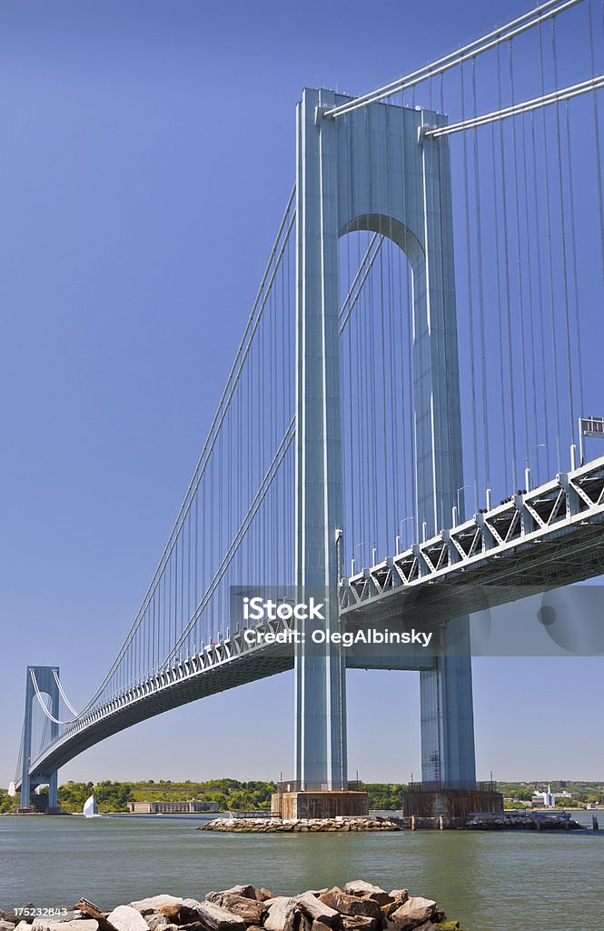 Ponte Verrazano-Narrows, Nova York - Foto de stock de Alto - Descrição Geral royalty-free