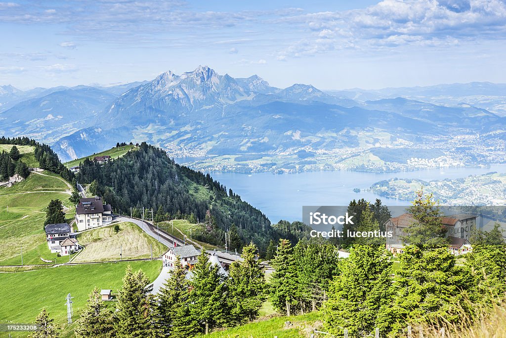 Paysage du mont Rigi, lac de Lucerne, Suisse - Photo de Mont Rigi libre de droits