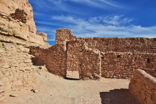 The ancient fortress in Sahara desert, Algeria