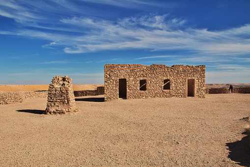 The ancient fortress in Sahara desert, Algeria