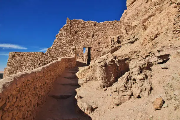 The ancient fortress in Sahara desert, Algeria