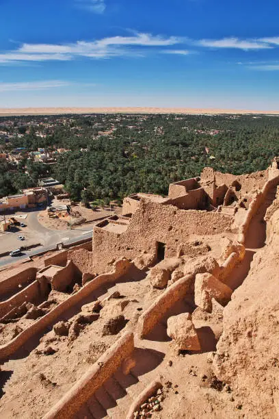 The ancient fortress in Sahara desert, Algeria