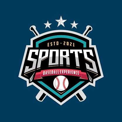 Modern professional baseball template logo design for baseball club