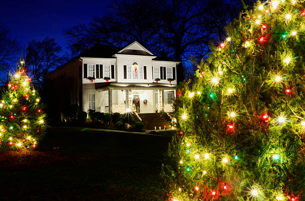 istock A Victorian-Style House Exterior Decorated for Christmas 175234286