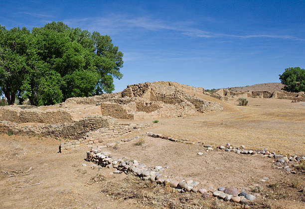 아즈텍 유적지 국립 천연 기념물 - aztec ruins national monument anasazi anasazi ruins dry 뉴스 사진 이미지