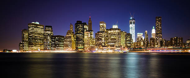 istock Lower Manhattan in New York City at night 175234670