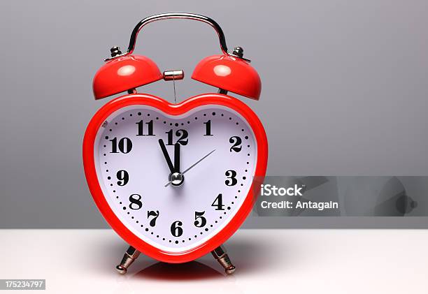 Love Alarm Clock Stock Photo - Download Image Now - 12 O'Clock, Alarm Clock, Clock