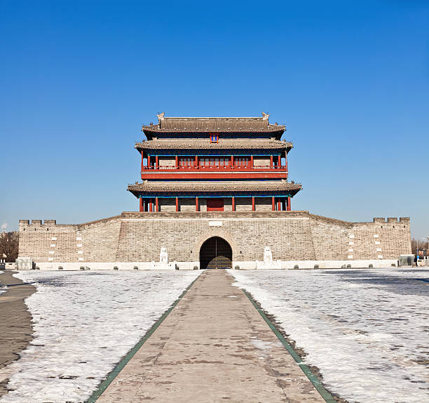 istock Ancient city gate tower in Beijing, China 175235117