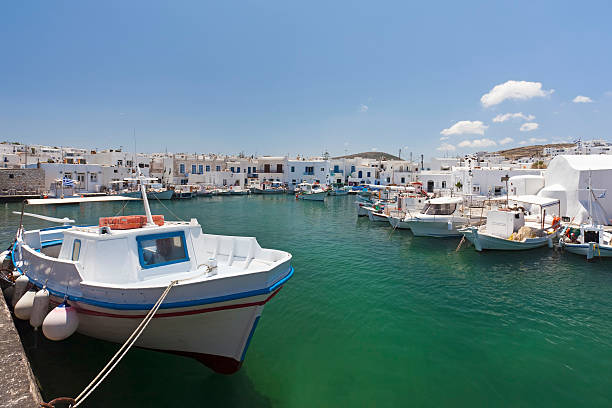 istock Boats in Naoussa, Paros, Greece 175235496
