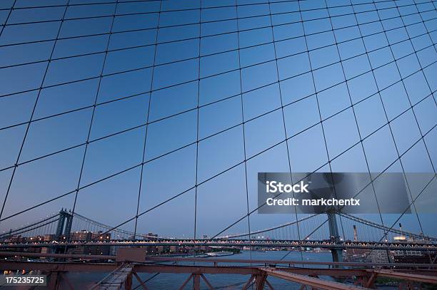 Ponte Di Manhattan - Fotografie stock e altre immagini di Ambientazione esterna - Ambientazione esterna, Città, Composizione orizzontale