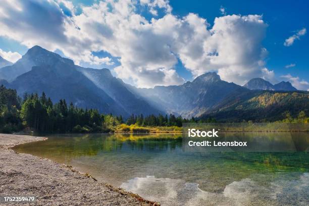 Fantastic Cloud Atmosphere At The Almsee One Of The Most Popular Natural Jewels In The Upper Austrian Salzkammergut Stock Photo - Download Image Now
