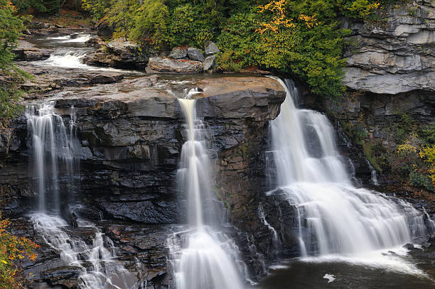 cataratas de blackwater - monongahela national forest landscapes nature waterfall fotografías e imágenes de stock