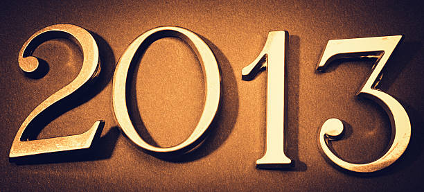 istock Steel 2013 New year text on vintage background 175236217