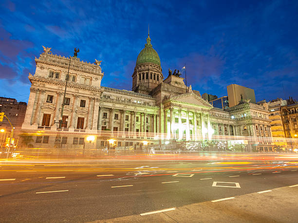 istock Buenos Aires Night view over Congreso and Skyline 175237071