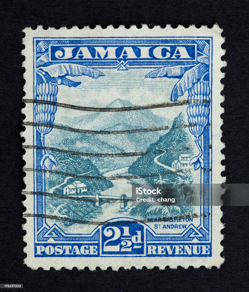 늙음 우표 메트로폴리스 자메이카 - 로열티 프리 우표 스톡 사진