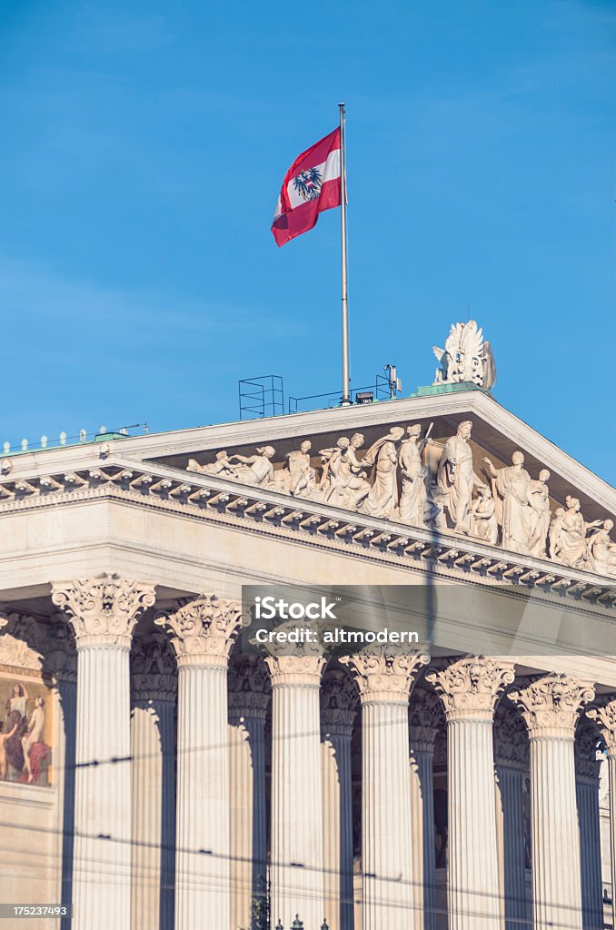 Palazzo del Parlamento austriaco - Foto stock royalty-free di Austria