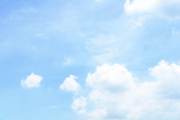 istock Beautiful clouds during spring time in a Sunny day. Blue sky and white fluffy clouds 1752376377